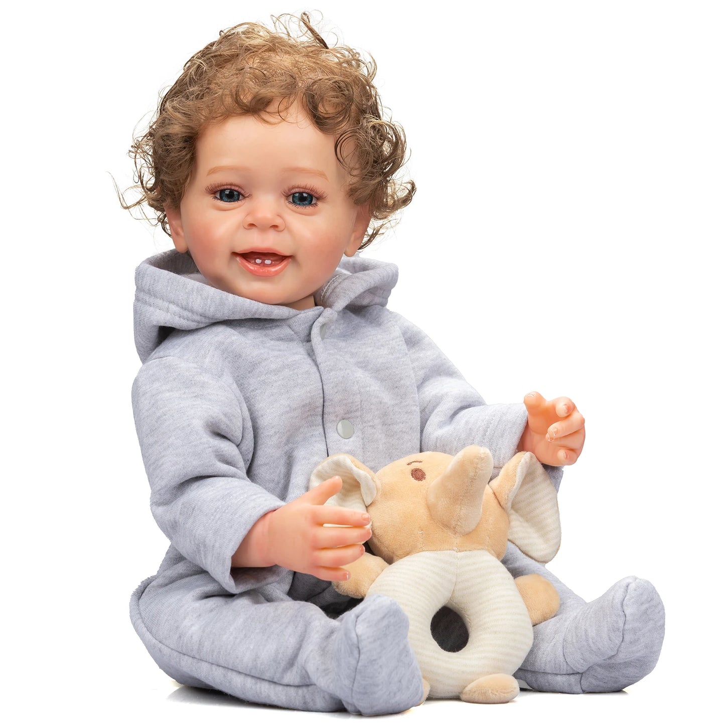 Pehmeä silikoni Real Touch Reborn Baby Poika nukke