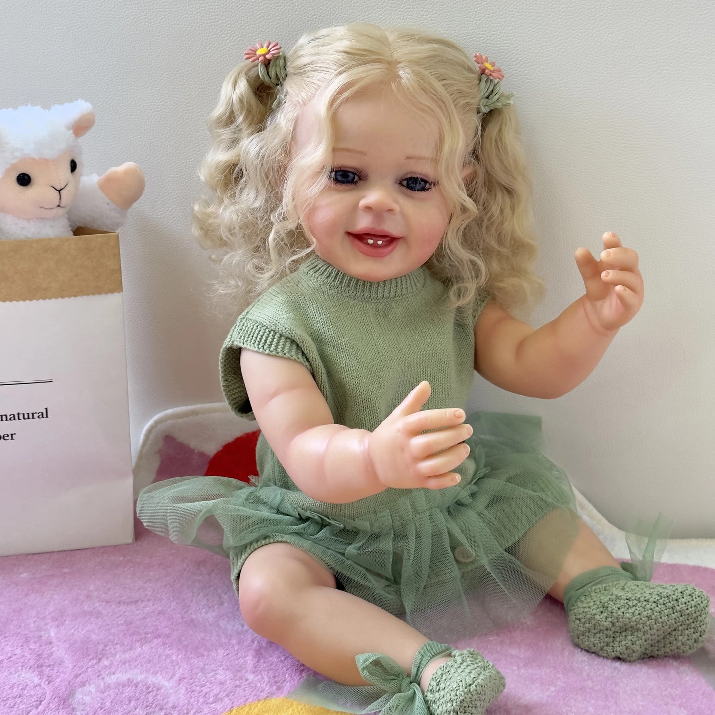Esittelyssä Mila – 55 cm:n realistinen reborn-vauvanukke, jolla on täysikokoinen silikoni-vinyylirakenne
