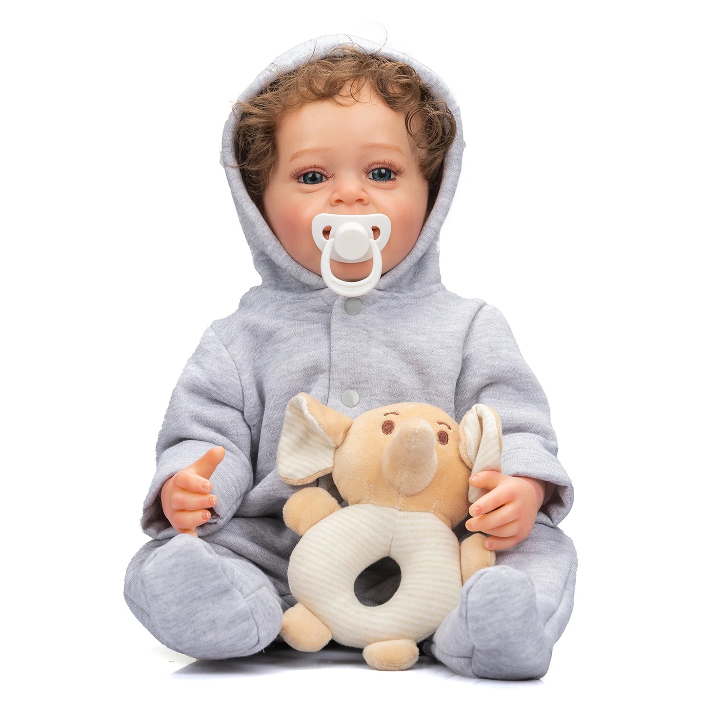Pehmeä silikoni Real Touch Reborn Baby Poika nukke