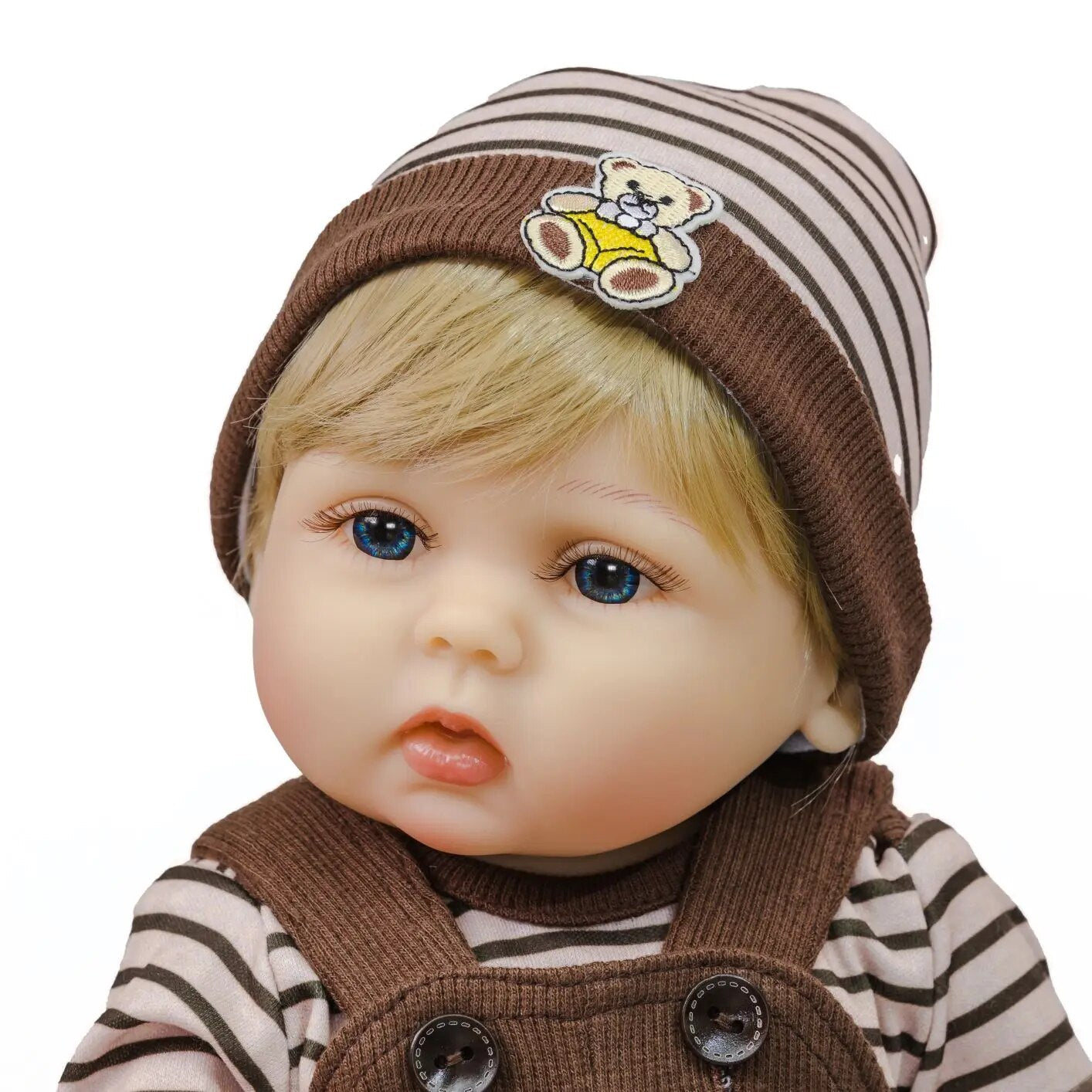Baby Boy koku Doll Premie Täysi todenmukainen uudestisyntynyt vauvanukke