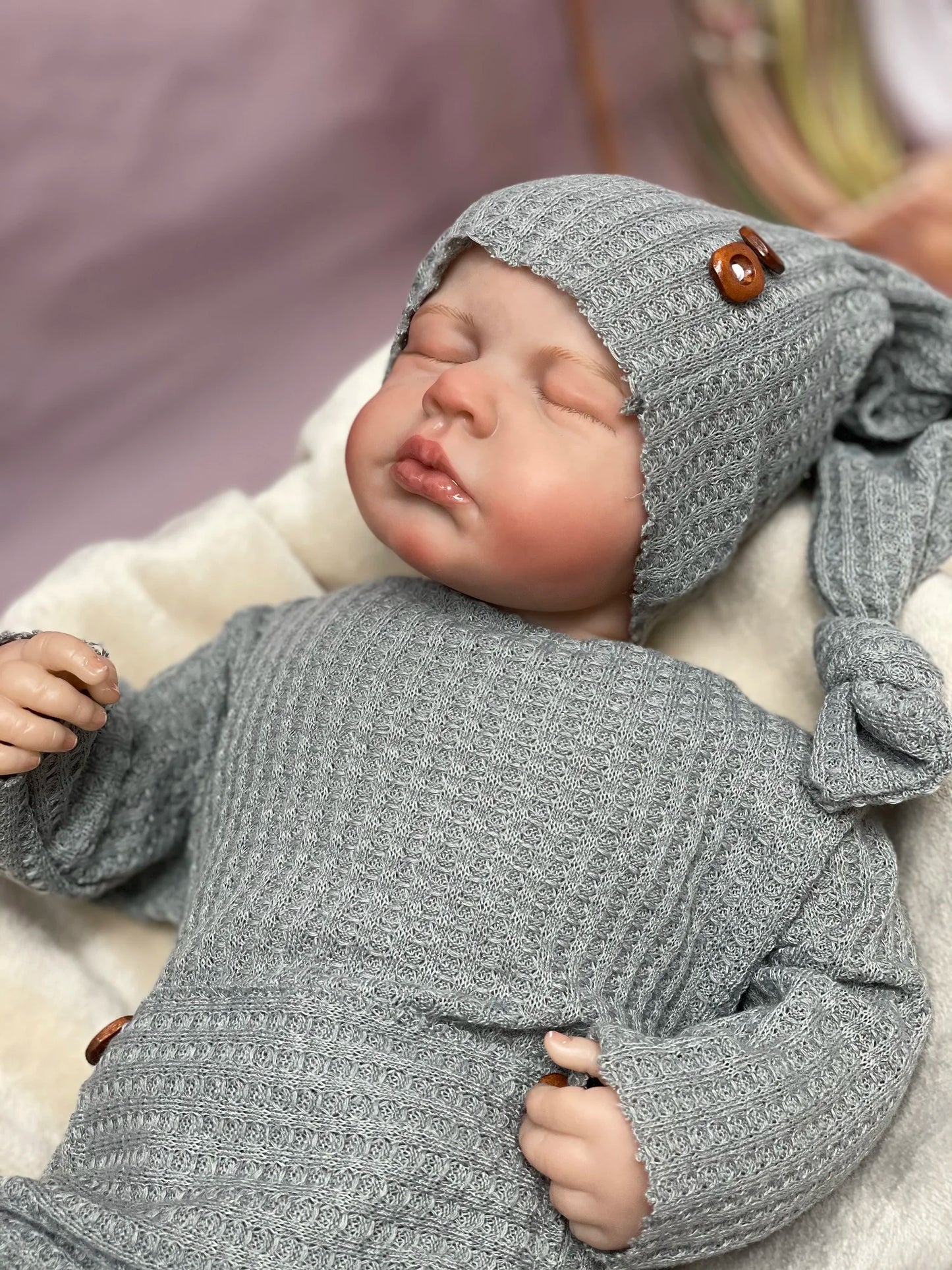 Kaksoset Bebe Reborn Dolls maalatut hiukset käsintehty rajoitettu painos