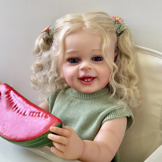 Esittelyssä Mila – 55 cm:n realistinen reborn-vauvanukke, jolla on täysikokoinen silikoni-vinyylirakenne