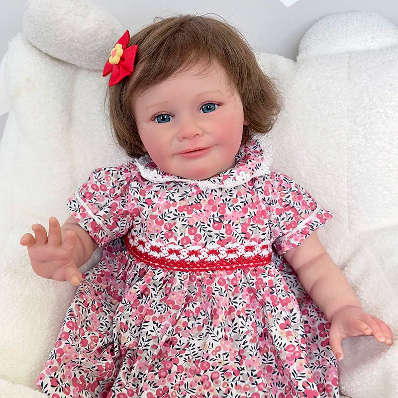 Reborn Doll Zoe Pehmeä silikoni Reborn Käsintehty