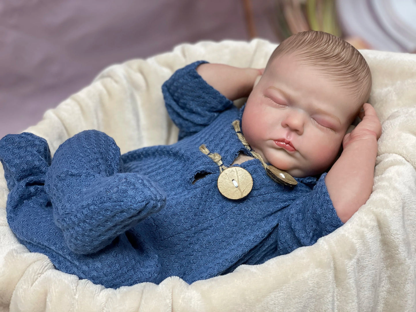 Tessa Bebé Reborn Dolls 3D maalattu elävän näköinen vastasyntynyt vauva