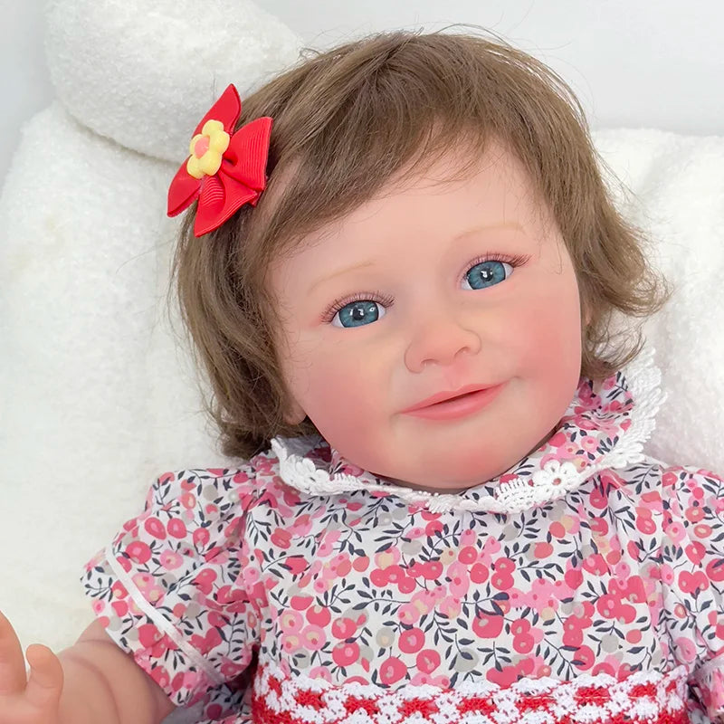 Reborn Doll Zoe Pehmeä silikoni Reborn Käsintehty