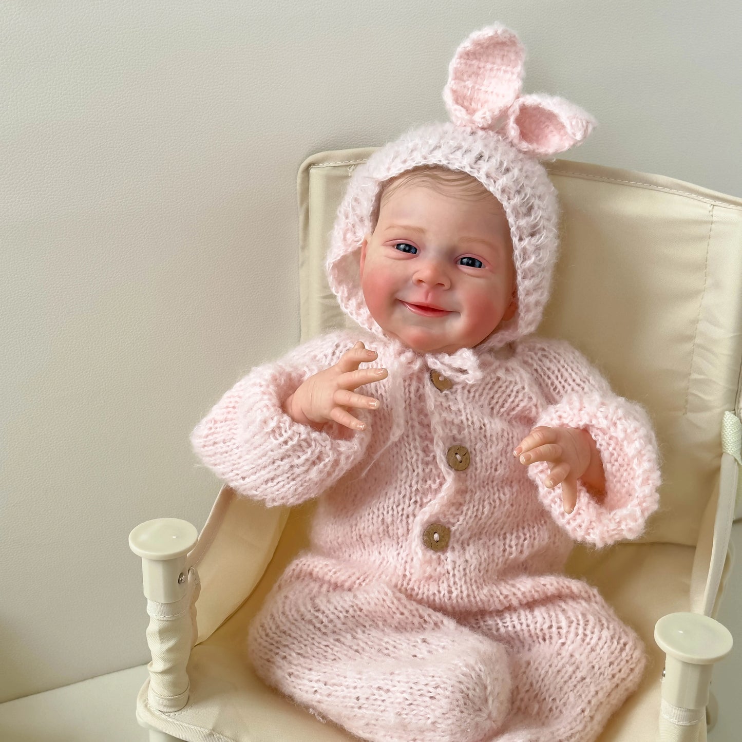 Sebastia Reborn Baby Doll jo maalattu valmis hereillä vastasyntynyt vauva