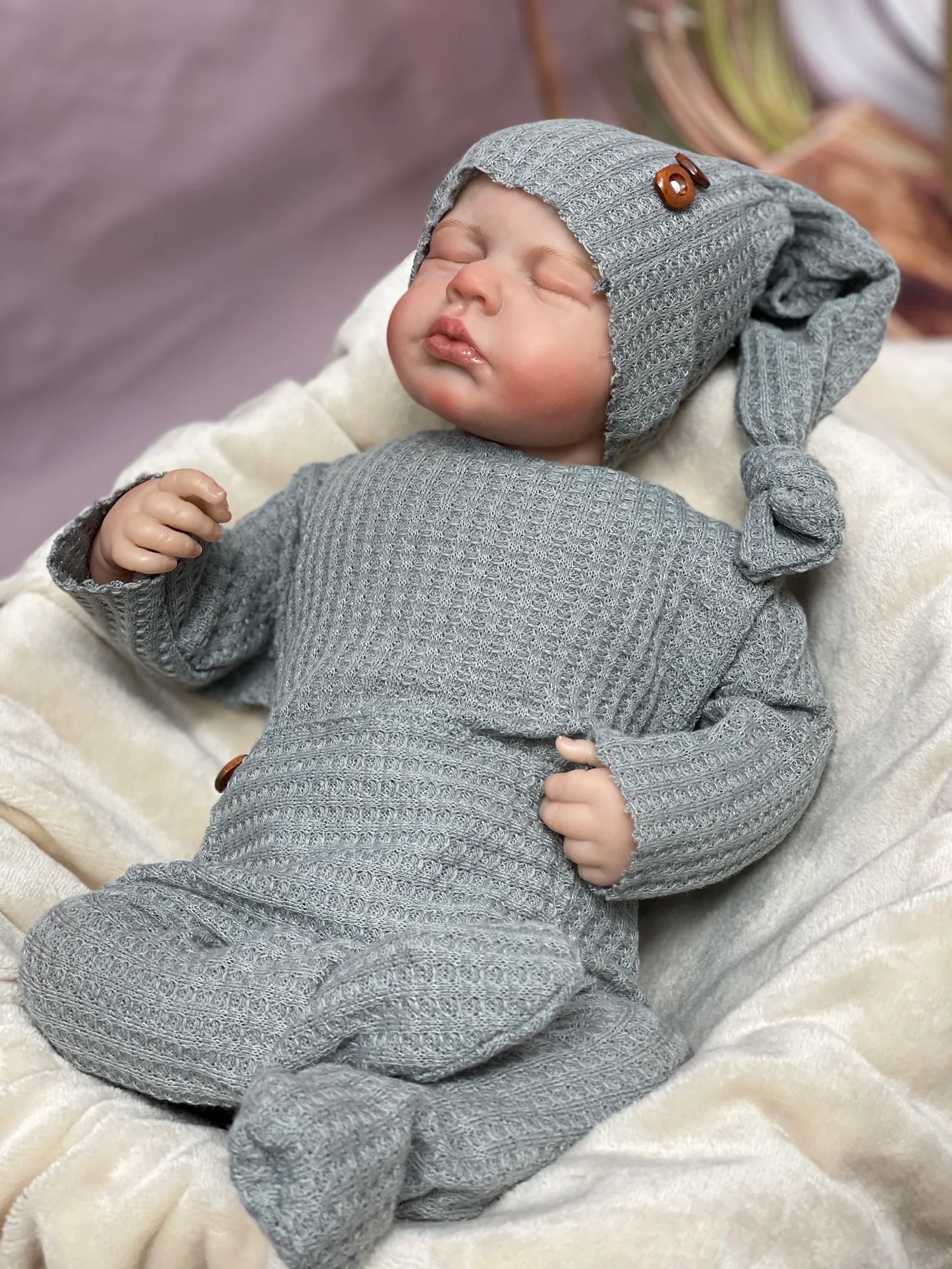 Kaksoset Bebe Reborn Dolls maalatut hiukset käsintehty rajoitettu painos