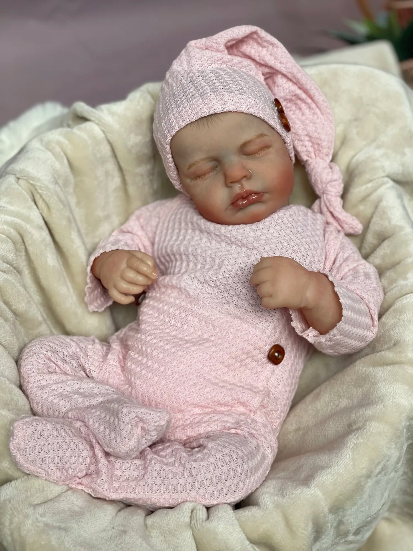 Kaksoset Bebe Reborn Dolls maalatut hiukset käsintehty rajoitettu painos