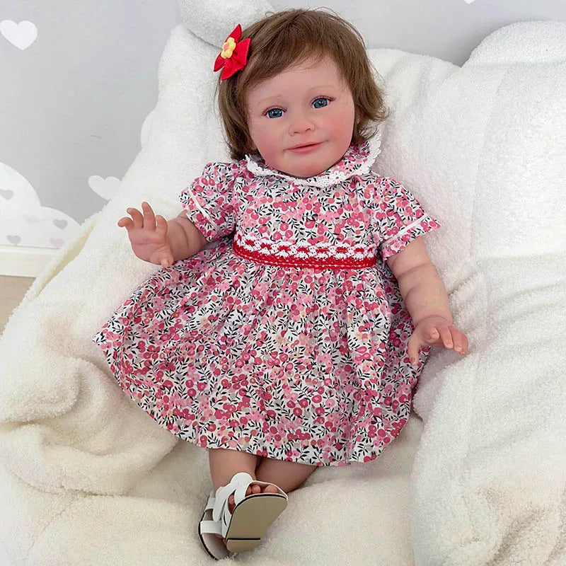 Reborn Doll Zoe Pehmeä silikoni Reborn Käsintehty